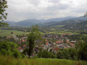 Blick vom Galgenberg ob Ebnet nach Sdosten ins Dreisamtal am 11.6.2005 - rechts der Hrchersberg