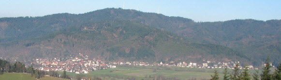 Blick vom Kamelberg nach Norden auf Ebnet und Rokopf am 22.12.2006