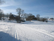 Blick ber die Windeck-Loipe nach Westen zum Herchenhof am 1.2.2006