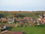 Blick nach Norden ber Huttingen im Markgrflerland am 20.11.2006