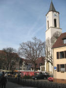 Blick nach Nordwesten zur Herdemer Kirche am 23.2.2007