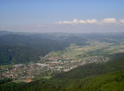 Blick vom Sternwald/Franzosenschanze nach Nordosten ber Ebnet und Littenweiler zum Schwarzwald 2006
