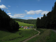 Blick von Roturach nach Norden ber den Sgenhof in Richtung Eschengrund am 1.9.2010